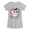 HEATHER GREY, variant on Instant Message - Baseball Mascot - Youth Girls Fitted Short Sleeve T-Shirt