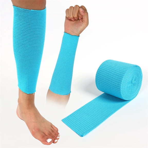 NOGIS Tubular Bandage Cotton Support Size D Elasticated Stockinette, Washable Elastic Compression Bandages for Arm, Knees, Legs(3’’X8.75yd)