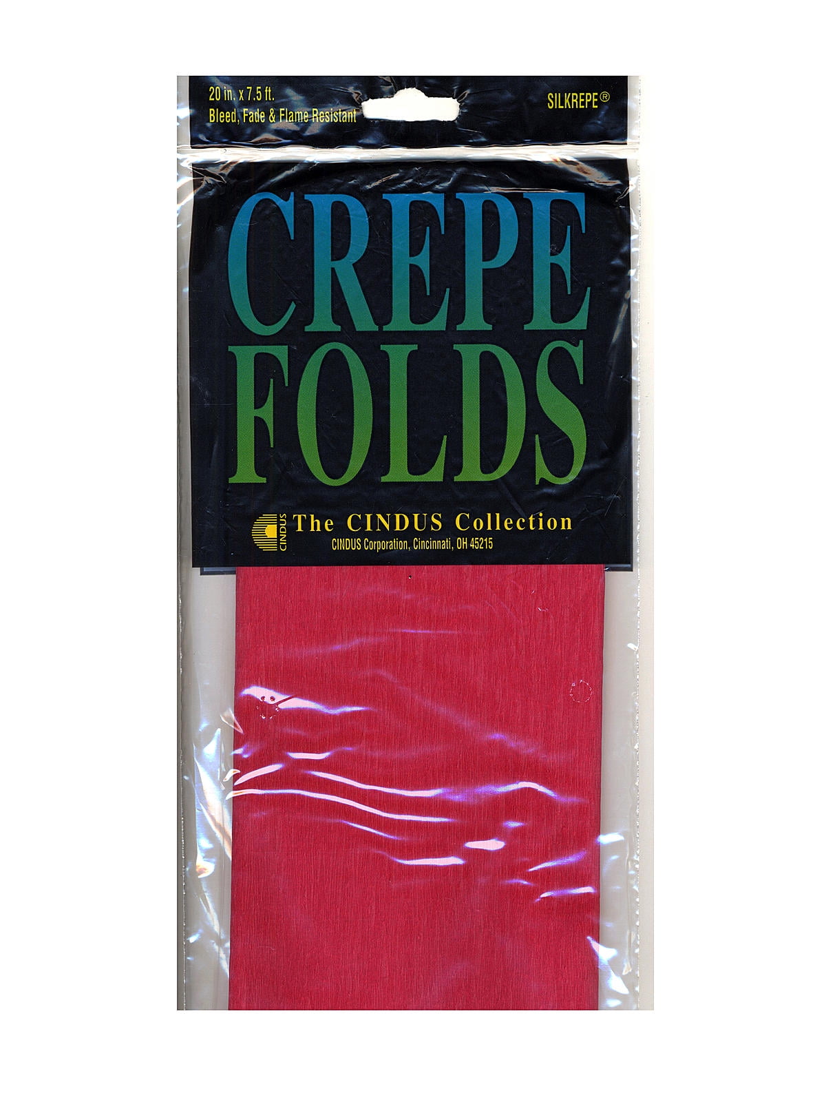 Cindus Crepe Paper Folds gray PACK OF 6