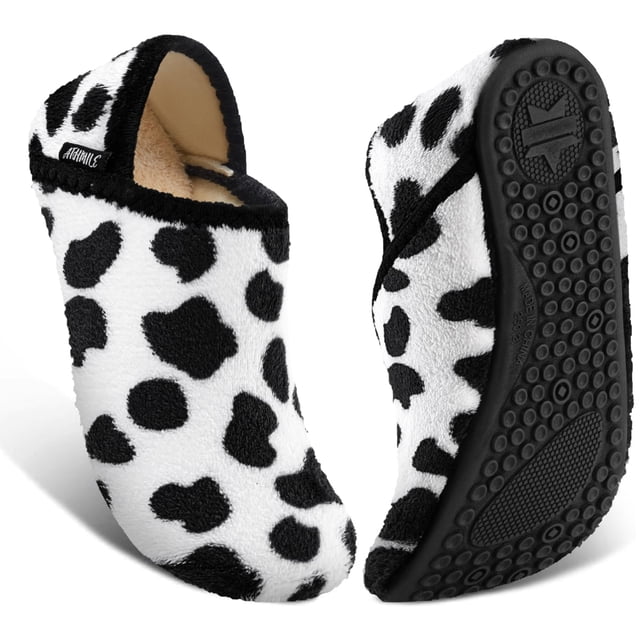 Zapatillas ATHMILE House para mujer y hombre de interior White Cow 9-10