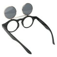thumbnail image 4 of Gafas de sol con tapa Jadeshay Estilo punk vintage Montura redonda Construcción robusta, 4 of 8