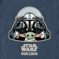 thumbnail image 2 of Men's Star Wars: The Mandalorian Grogu and Din Djarin Take Flight Graphic Tee Navy Blue Heather X Large, 2 of 4
