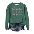 thumbnail image 1 of WEAIXIMIUNG Chandail en Molleton Rouge pour Femmes Imprimé Col Rond Tendance Automne/hiver Haut Décontracté, 1 of 2
