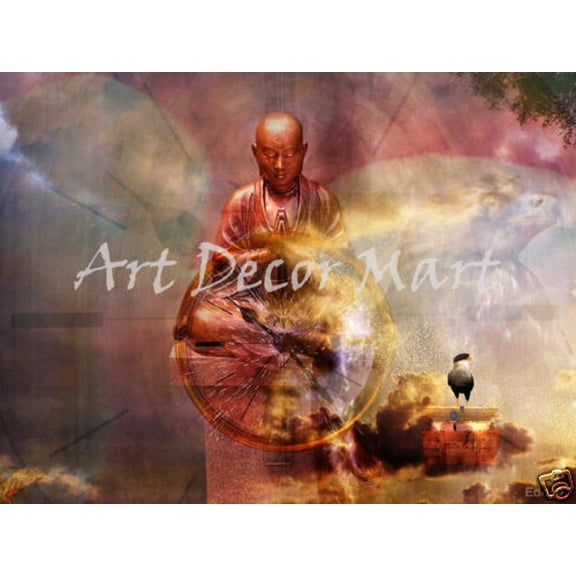 Buddha of Time - CANVAS OR WALL ART PRINT