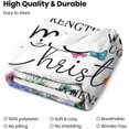 thumbnail image 3 of Christian Blanket for Women Men, Cactus Plants Ultra Soft Religious Gifts Blankets with Bible Verse and Inspirational Thoughts, Warm Plush Prayers Healing Throw Blankets, 60"x50", 3 of 6