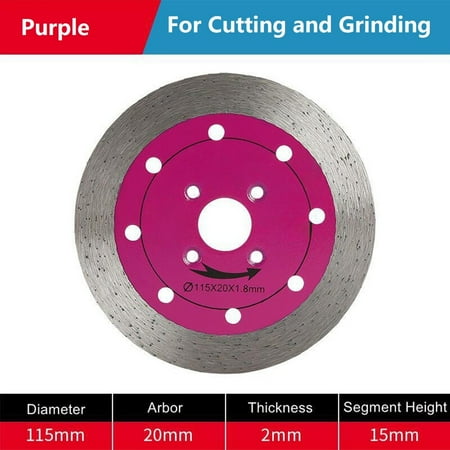 

CENMEI 1PC 115mm Turbo Diamond Circular Saw Blade Cutting Disc for Granite Marble Tiles