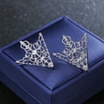 thumbnail image 6 of Xinyolin 1Pair Unisex Fashion Hollow Geometric Flower Brooch Pin, Suit Tie Hat Scarf Badge, 6 of 7