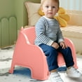 thumbnail image 6 of LEFTHIGH Home Kids Plastic Stool with Backrest Stackable Childrens Chair Ergonomic Design Skidproof Bottom for Home Playroom 33x26.8x23.8cm Blue Green Pink Yellow Christmas Gifts, 6 of 6