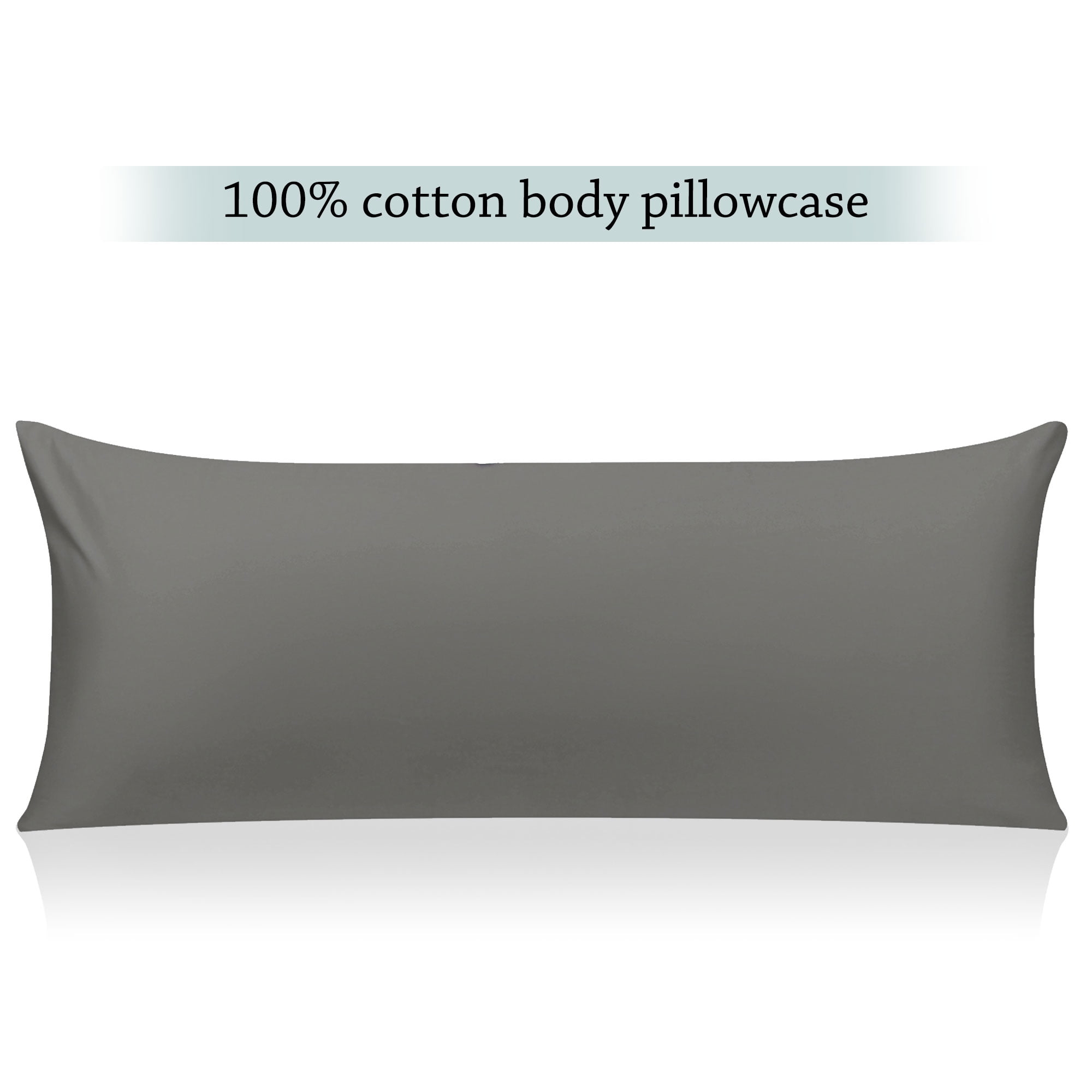 Egyptian Cotton Body Pillow Case, Body Pillow Cover, 1 Each Zippered