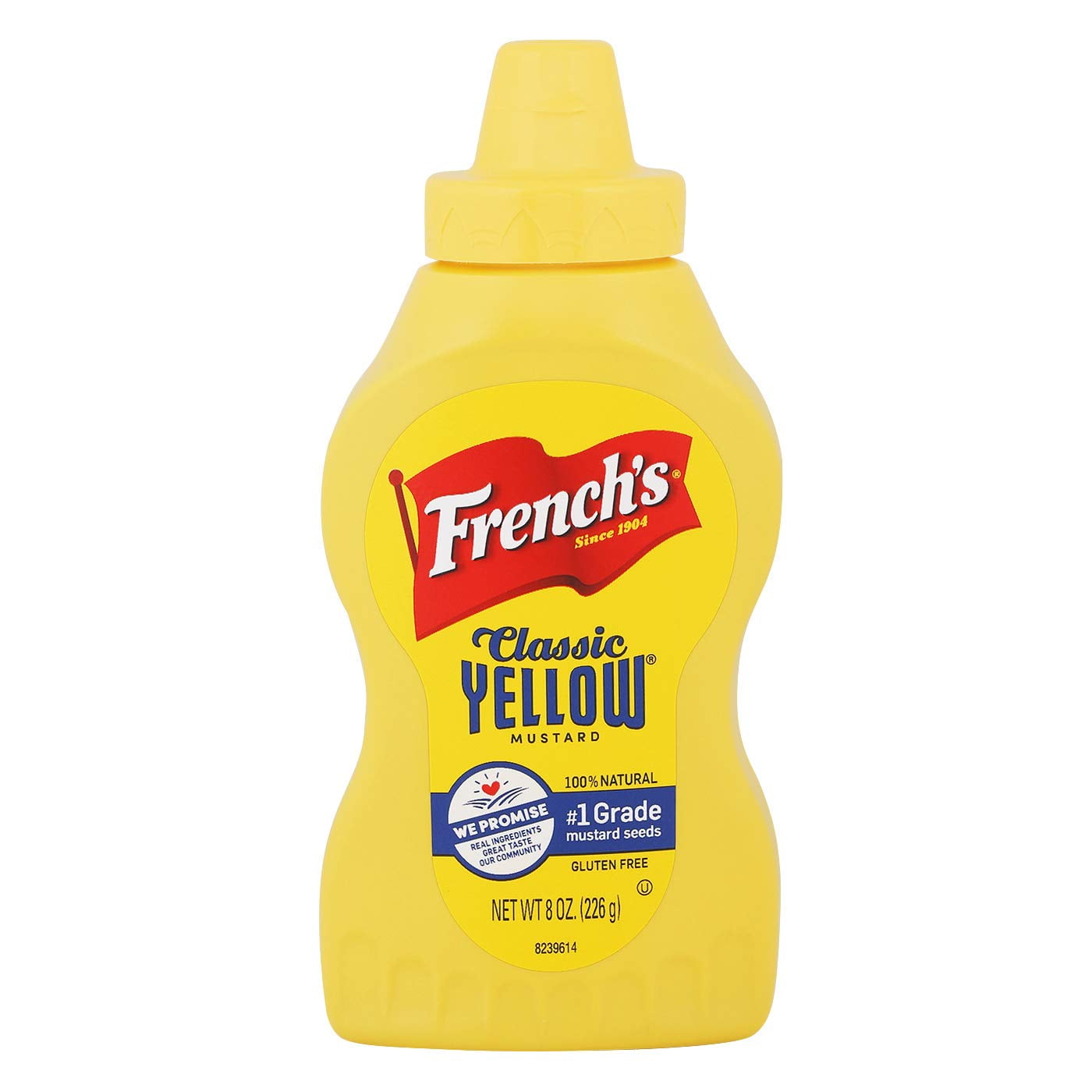 Frenchs Classic Yellow Mustard, No Artificial Colors, 8 oz - Walmart.com