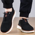 thumbnail image 4 of Domzle Shoes for Men Business Casual Shoes Comfortable Dress Shoe Mesh Sneakers Breathable Upper Footwear Lace-Up Lightweight Tennis Walking Shoe Black 45, 4 of 6