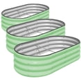 thumbnail image 2 of SnugNiture Raised Garden Bed, 3Pcs 4x2x1ft Galvanized Metal Planter Box, Green, 2 of 8