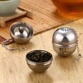 thumbnail image 4 of ACDANC Tea Infusers for Loose Tea,Extra Fine Mesh Stainless Steel Tea Strainers,Loose Leaf Tea Steeper Tea Ball Tea Diffuser Tea Holder with Extended Chain Hook and Drip Tray, 4 of 7