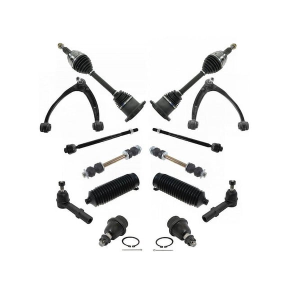 Front Axle Control Arm Ball Joint Kit 14 Piece - Compatible with 2007 - 2014 Chevy Suburban 1500 2008 2009 2010 2011 2012 2013