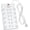 6.5FT-22 Outlets-White, variant on SUPERDANNY Power Strip Surge Protector 22 AC Outlets 6.5Ft Extension Cord White