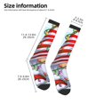 thumbnail image 2 of Fotbe Funny Christmas Gnome Calcetas Divertidas Estampadas para Hombre y Mujer, Calcetas de Algodón hasta la Rodilla para Caminar, Correr, Enfermería y Embarazo, 2 of 6