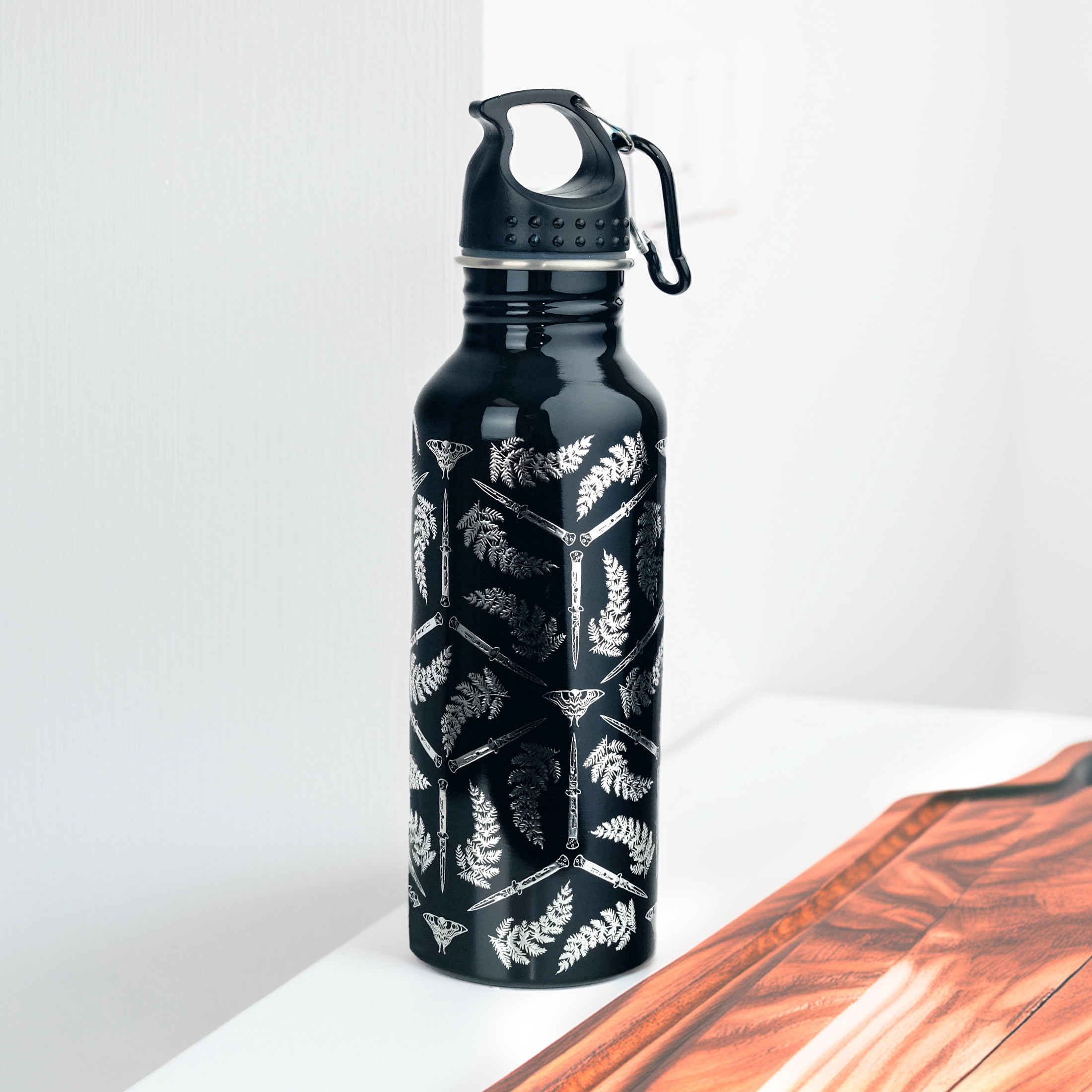 PlayStation, The Last of Us, 18 oz Black Stainless Steel Water Bottle