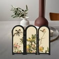 thumbnail image 5 of vlrwzc Mini Folding Screen, 3 Panel Divider, Chinese Style Vintage Desktop Folding Screen Feng Shui Ornaments for Home Office New Year Decoration, 5 of 7