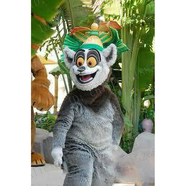 Madagascar King Julien Mascot Costume Cartoon Character Can Wear 