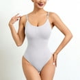 thumbnail image 2 of Miluxas Bodysuit for Women Tummy Control Shapewear Body Shaper Seamless Spaghetti Strap A-White XXL(XXL), 2 of 9