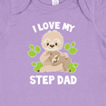 thumbnail image 4 of Inktastic Cute Sloth I Love My Step Dad with Green Leaves Boys or Girls Baby Bodysuit, 4 of 5