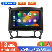 WOLFWO 10.1" Car Stereo Radio for Chevy Silverado & GMC Sierra 2014-2018, Wireless CarPlay Android Auto, 5G WiFi GPS Navigation, Bluetooth FM/SWC, Touchscreen, Plug & Play