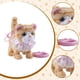thumbnail image 5 of Juguete para gatos que caminan para niños, gatito musical que mueve la cola, animal de peluche eléctrico Amarillo, 5 of 6
