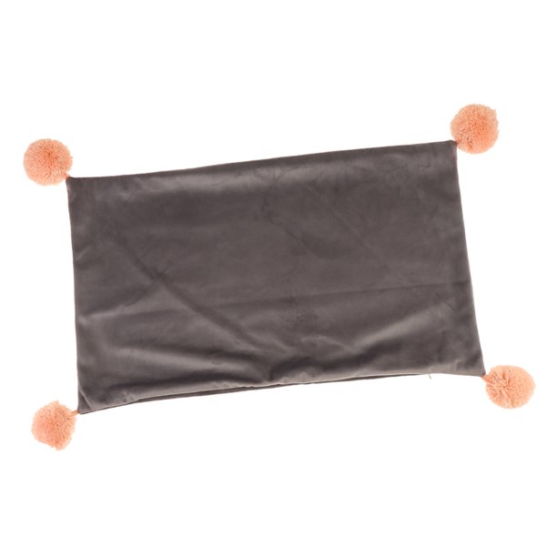 Cubiertas Suaves Del Amortiguador De La Almohada Soledad Poliéster Rectangle_Grey
