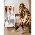 thumbnail image 7 of Miaocao Women's Slouch Crew Socks Scrunch Knit Cotton Calf Tube Socks 3 Pairs, 7 of 7