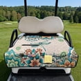 thumbnail image 2 of Yuyamidu Dragonfly Golf Cart Seat Covers for 2 Seats Boho Flowers Golf Cart Seat Towel Blanket with 4 Front Pockets Soft Comfortable and Protect Your Golf Carts, 2 of 8