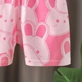 thumbnail image 5 of KPOPLK Summer Toddler Boys Shorts Boy Cotton Casual Shorts Elastic Waist Lounge Shorts with Pockets Size 12-18 Months,Pink, 5 of 7