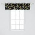 thumbnail image 2 of Ambesonne Butterfly Window Valance, Nature of Spring Leaves, 54" X 12", Black and Apple Green, 2 of 3