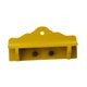thumbnail image 3 of Mini perchero de madera para ropa, modelo de simulación de muebles, juguetes para jugar a la imaginación amarillo, 3 of 7