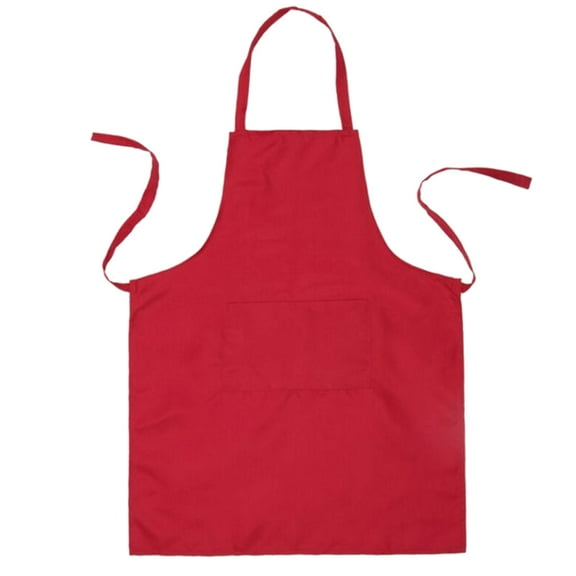 PTOOTP 1Pack Red Square Halter Neck Apron for Cooking and Baking