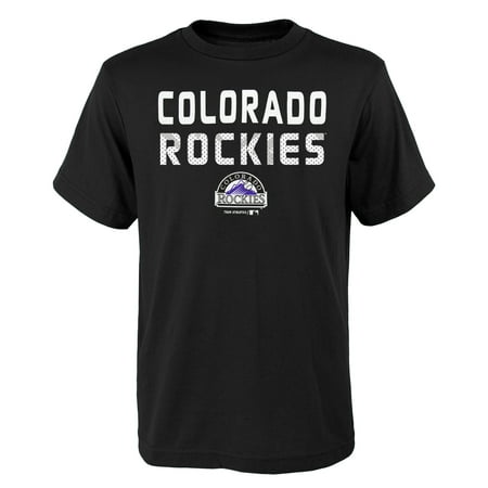 MLB Colorado ROCKIES TEE Short Sleeve Boys Team Name and LOGO 100% Cotton Team Color (Best League Team Names)