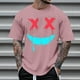 thumbnail image 2 of Camisetas de Cuello de la Tripulación de los Hombres de Poliéster Impreso en Seco Rápido, Cuello Redondo de Corte 3D para Gimnasio, Carrera, Ciclismo Y Ocasional, 2 of 4