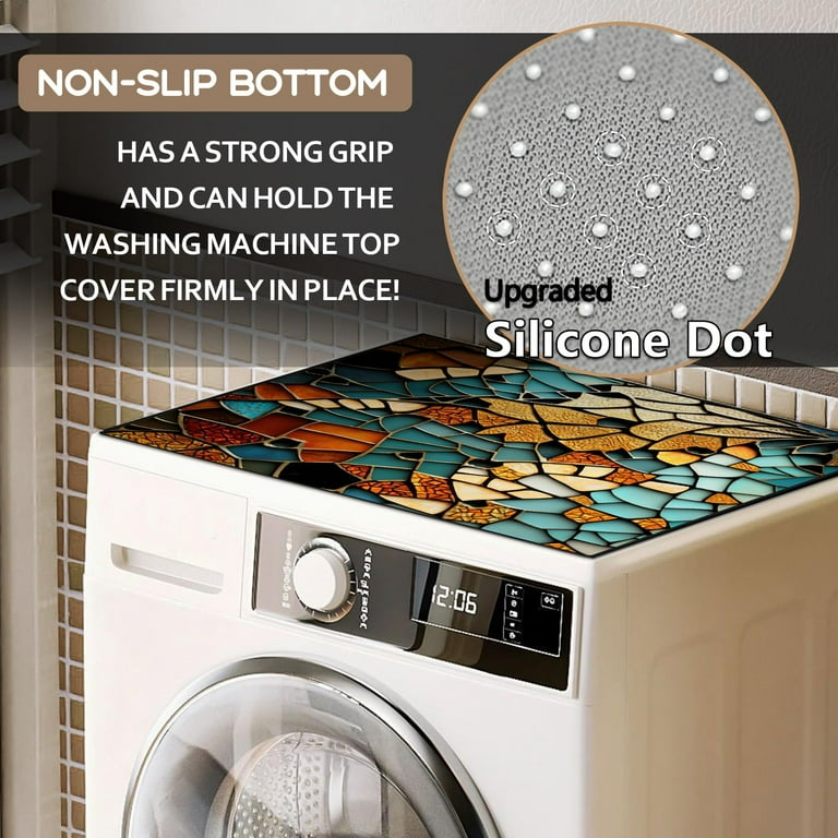 Morbuy Solid Color Washer And Dryer Top Mat, Absorbent Washer Top
