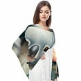 thumbnail image 4 of Koala Beautiful Translucent Chiffon Yarn Hair Scarf 180*73 (70.86*28.7in) - Light and Breathable Silk Wrap, 4 of 6