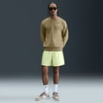 thumbnail image 4 of Men's Nike Club Brushed Fleece Crewneck Sweatshirt Color: Stadium Green Size: L, 4 of 4