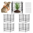 thumbnail image 5 of VEVOR 4 pack Plant Protector from Animals, 13.4'' x 13.4'' Chicken Wire Plant Protector, Plant Cages for Outdoor Plants, Flowers & Vegetables, Keeps Bunny Chicken Squirrels Out, 16pcs Metal Mesh, 5 of 9
