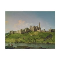 Trademark Art "Alnwick Castle" Canvas Art by Canaletto