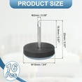 thumbnail image 2 of 10Pack Furniture Slider, 1-1/8 Inch Round Adhesive Furniture Moving Pad, Sky Blue, 2 of 6
