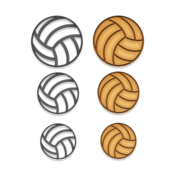 Volleyball Cookie Cutter for Fondant Baking Clay Gifts Kitchen