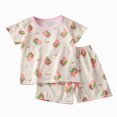 thumbnail image 1 of COMVALUE Ensemble de Pyjama Shorts, Pyjamas pour Tout-Petits, Pyjamas Fille et Garçon Enfants Rose pour Taille 8-9 Ans, 1 of 4