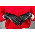 thumbnail image 3 of Women Leather Gloves Winter Warm Real Lambskin Fleece Lined Driving Gloves, 3 of 11