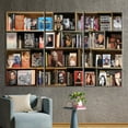 thumbnail image 3 of Book Canvas Art, Photo Books Art, Reading Room Poster, Library Photo Print, Abstract Wall Decor, Library Printed, Bookshelf Photo Canvas Art, Canvas Wall Decor - 3P-Gold Framed, 3 of 9