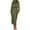 Army Green, variant on IDOPIP Women's Elegant Long Sleeve Satin Dress Mock Neck Elastic Waist Cocktail Party Maxi Dress