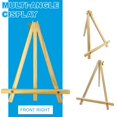 thumbnail image 4 of Caballetes de madera Plavixium de 9 pulgadas, paquete de 12, para pintar y exhibir, 4 of 6