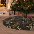 thumbnail image 6 of Rateoe Sea Turtle With Ocean Print Christmas Tree Skirt 30" for Xmas Holiday New Year Party Circle Tree Mat Ornaments Decoration, 6 of 7
