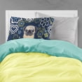 thumbnail image 2 of Carolines Treasures BB5113PILLOWCASE Blue Flowers Fawn Pug Fabric Standard Pillowcase Standard multicolor, 2 of 2